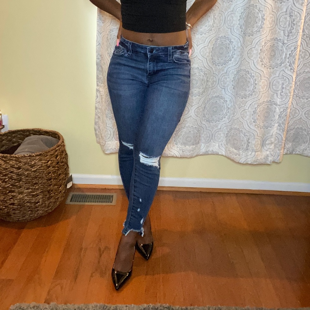 Dark Denim Ripped Jeans